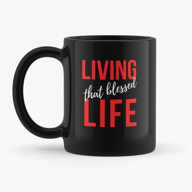 Blessed Life - black/red/wht